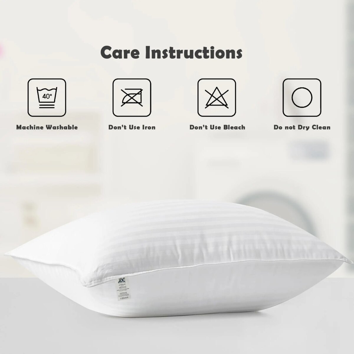 Soft Supportive Hotel Style Bed Pillows Set of 2 - Image 4