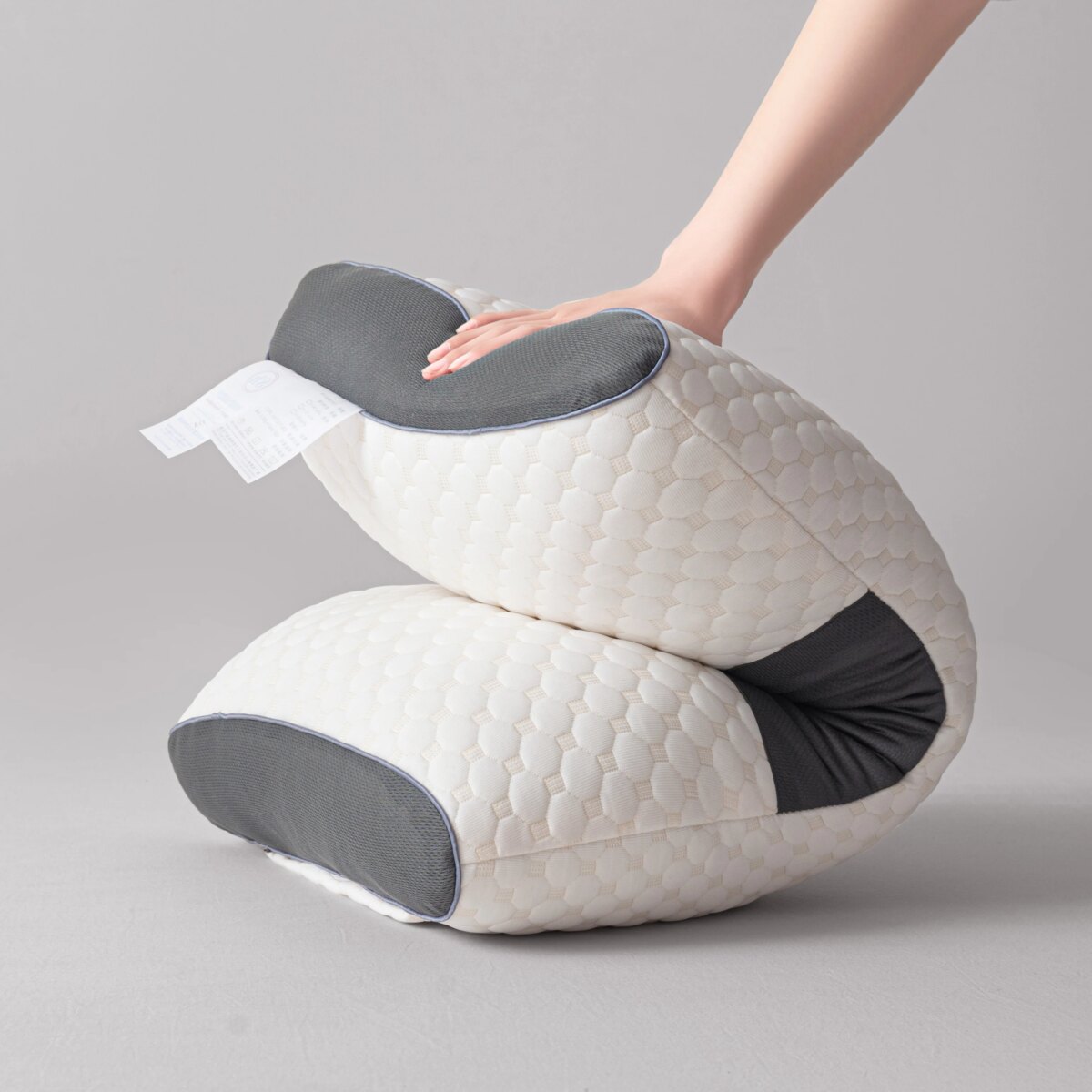 Ergonomic Neck Support Pillows Set of 2 Contour Sleep Comfort - Image 3