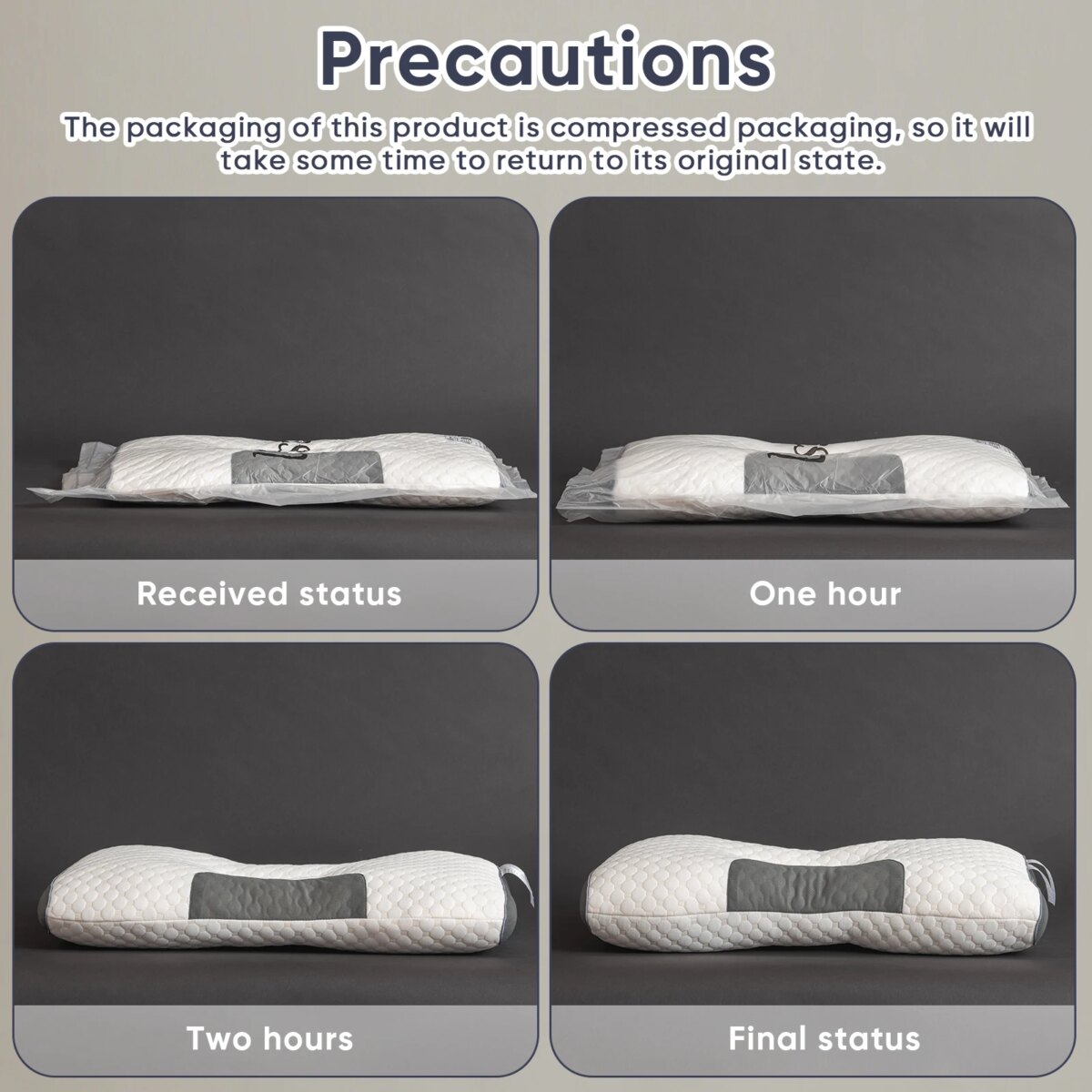 Ergonomic Neck Support Pillows Set of 2 Contour Sleep Comfort - Image 5