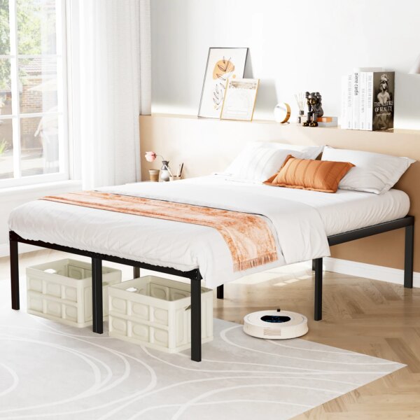 Durable JHK Bed Frame for Twin, Full, Queen & King Sizes