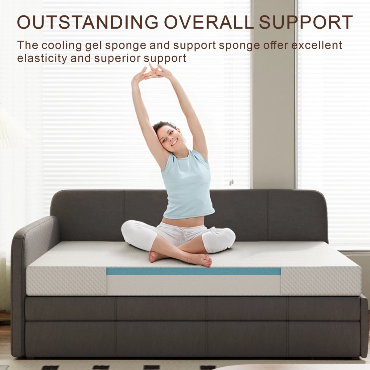 High-Density Gel Memory Foam Mattress for Comfortable Sleep - Image 3
