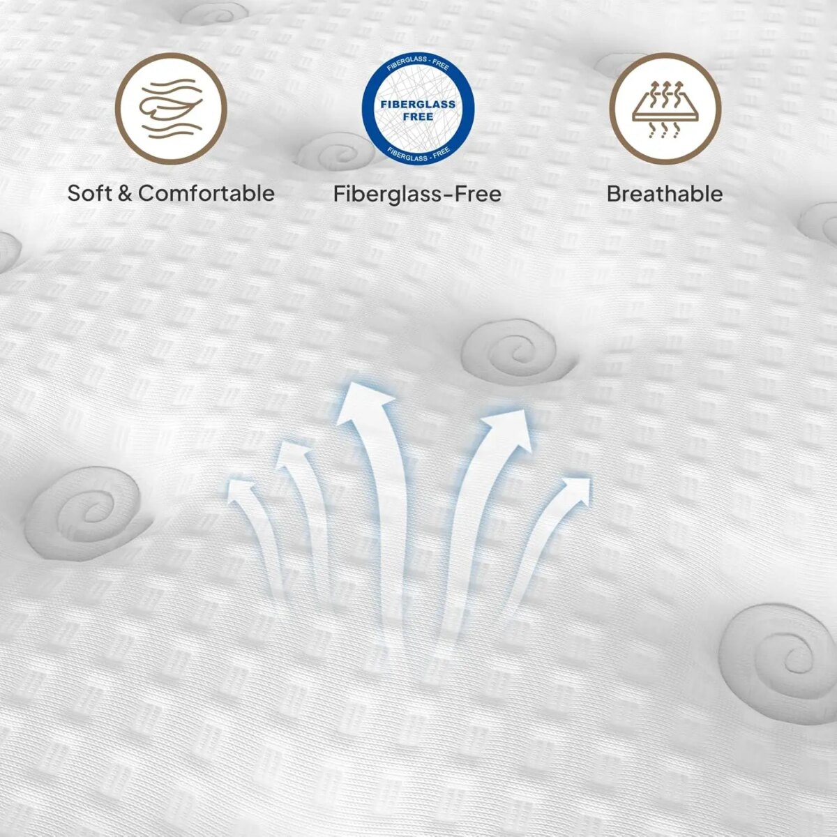 Certified Safe Gel Memory Foam Hybrid Mattress – Twin/Queen Size - Image 2