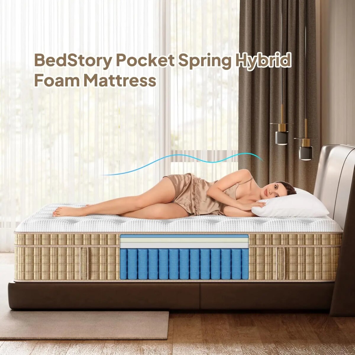 Certified Safe Gel Memory Foam Hybrid Mattress – Twin/Queen Size - Image 3