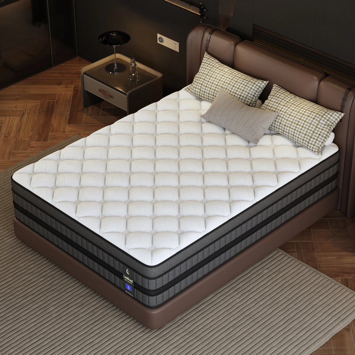 LayRoad Cooling Gel Memory Foam Spring Mattress for Better Sleep - Image 2