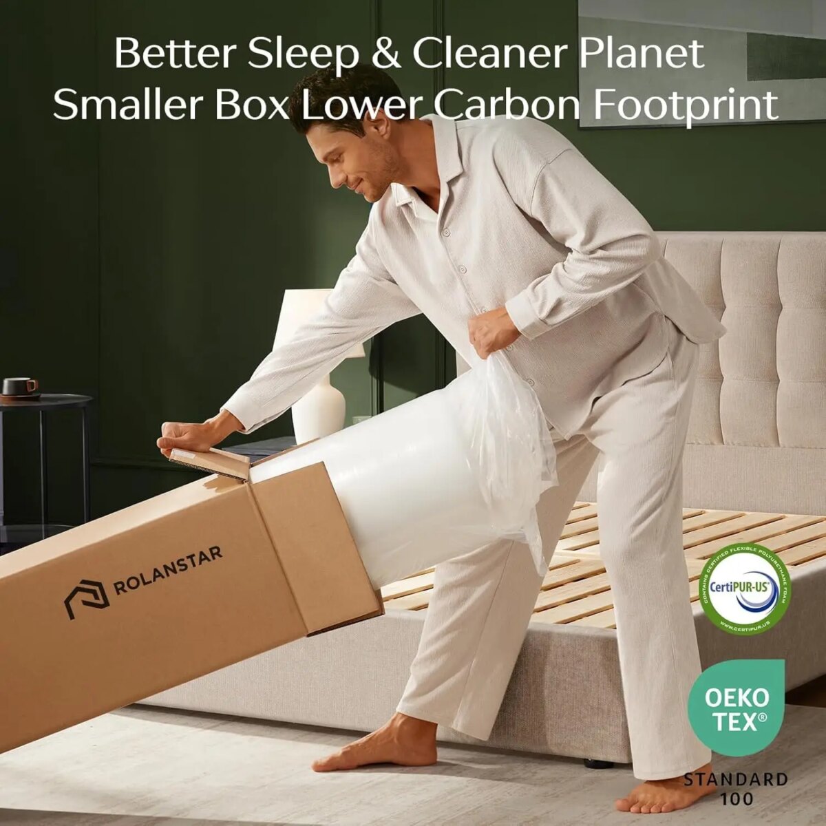 Breathable Bamboo Charcoal Foam Mattress for Fresh & Cool Sleep - Image 5